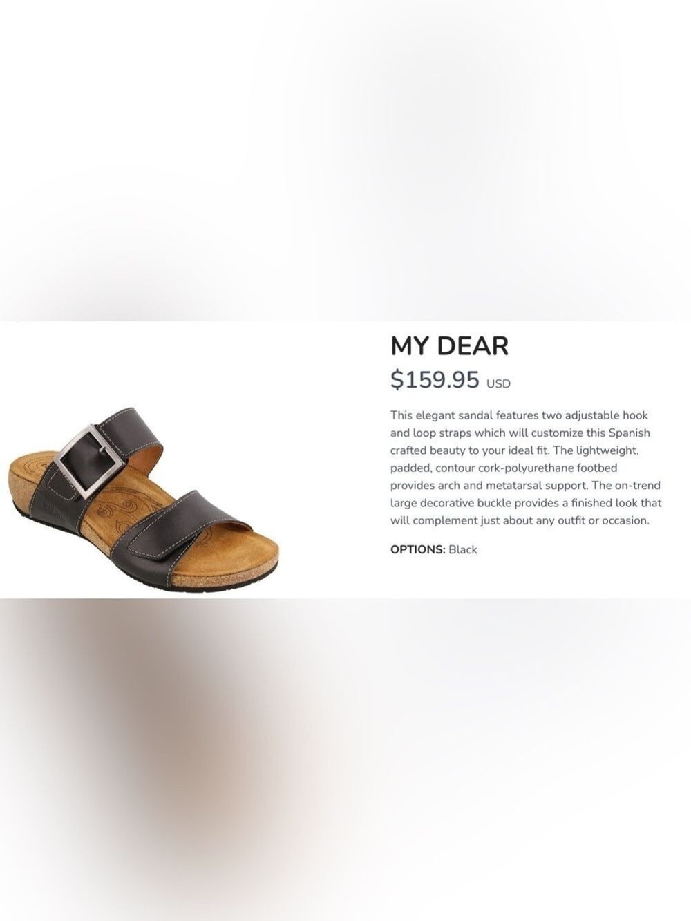 Taos My Dear Sandal Dual Strap Size 7 7.5 - Picture 7 of 7